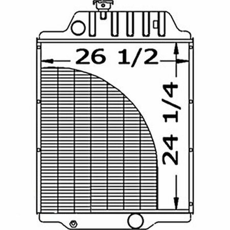 AFTERMARKET AGCO Fits Allis Chalmers Radiator 7000 Models PartNo 70260432